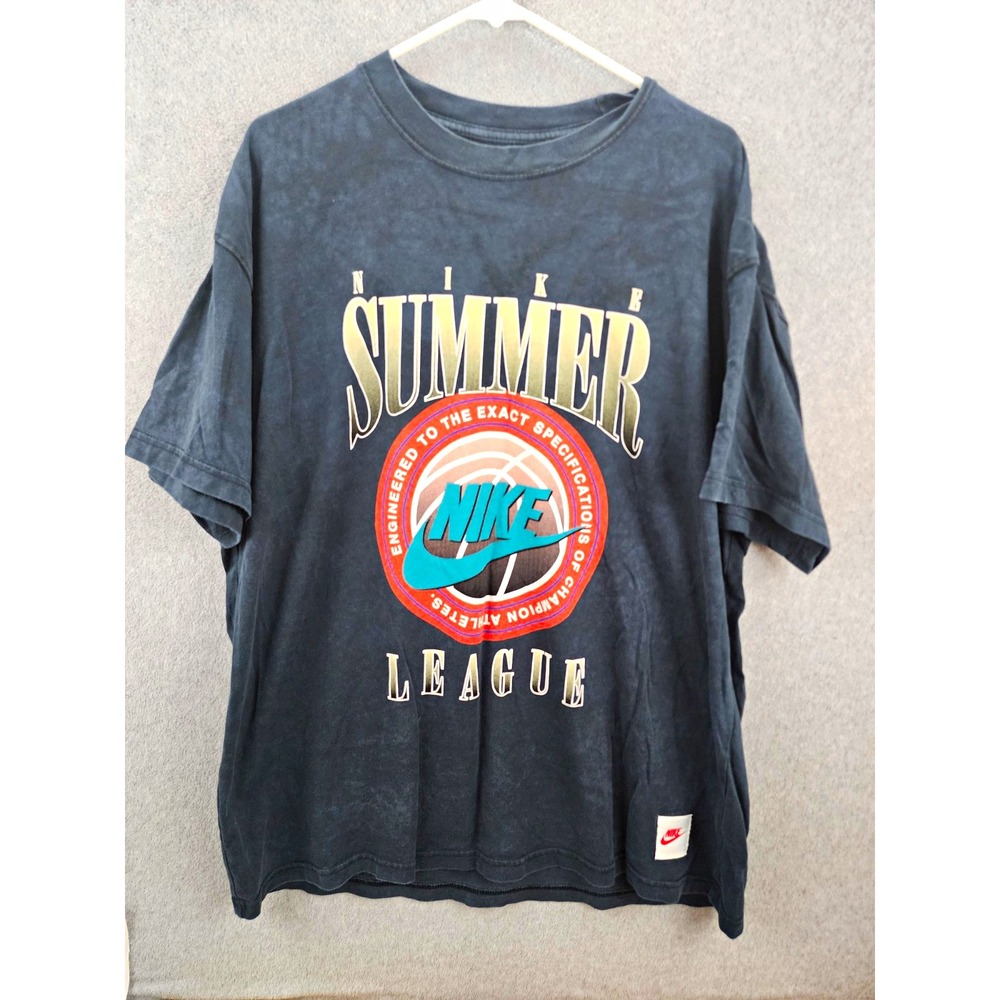 Nike The Nike Tee Men's XL Black Loose Fit Graphic Print Crew Neck T-Shirt